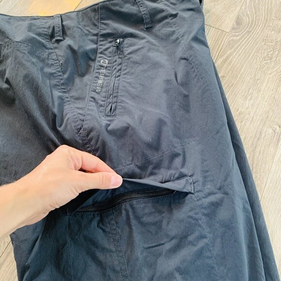 Merrell Womens Select Wick Capri Pants Blue Nylon Stretch Outdoors Size 10 - Picture 13 of 13